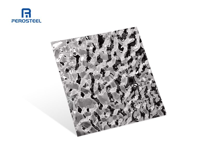 WR-G713 Custom small wave water ripple finish stainless steel sheet