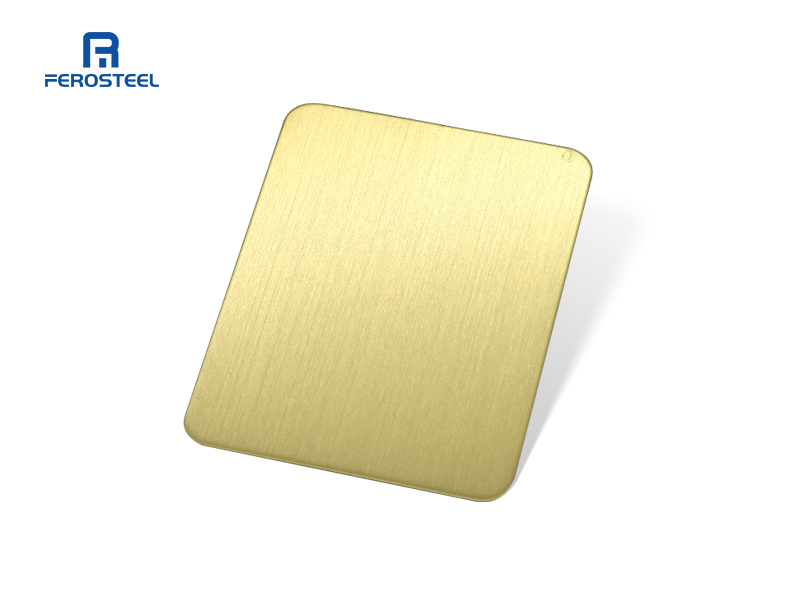 Stainless steel sheet manufacturing pvd color gold