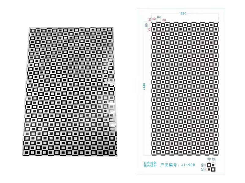 Black No.8/Mirror Elevator Decoration Sheet Factory Pattern EC-005