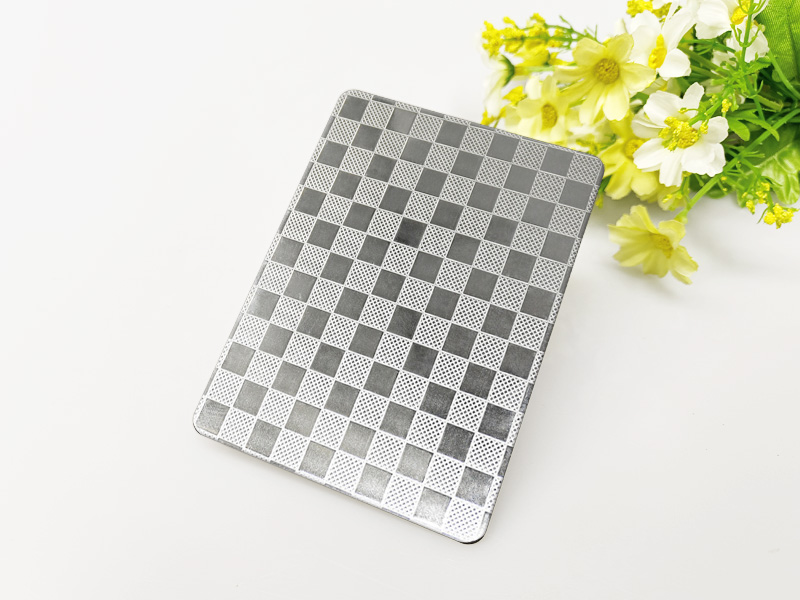 Customized embossed stainless steel sheet square finish