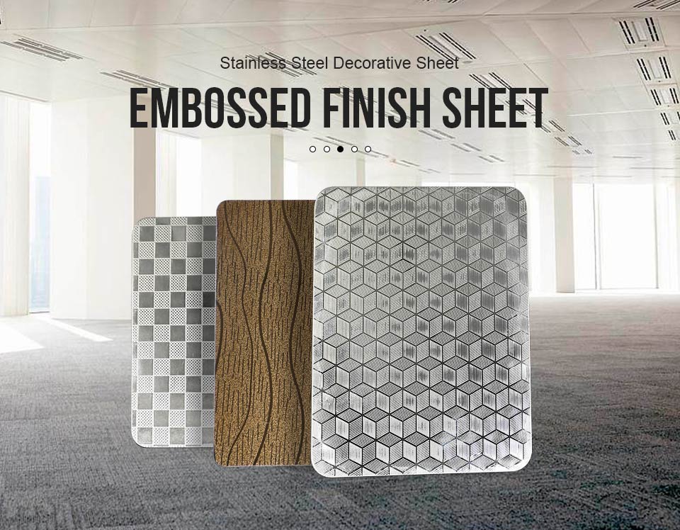 stainless steel sheet embossed finish