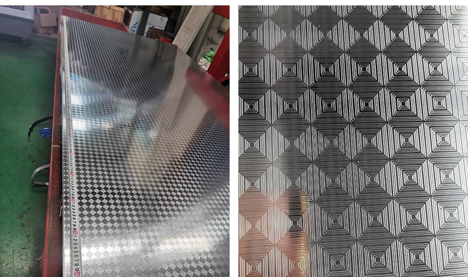 stainless steel sheet embossed