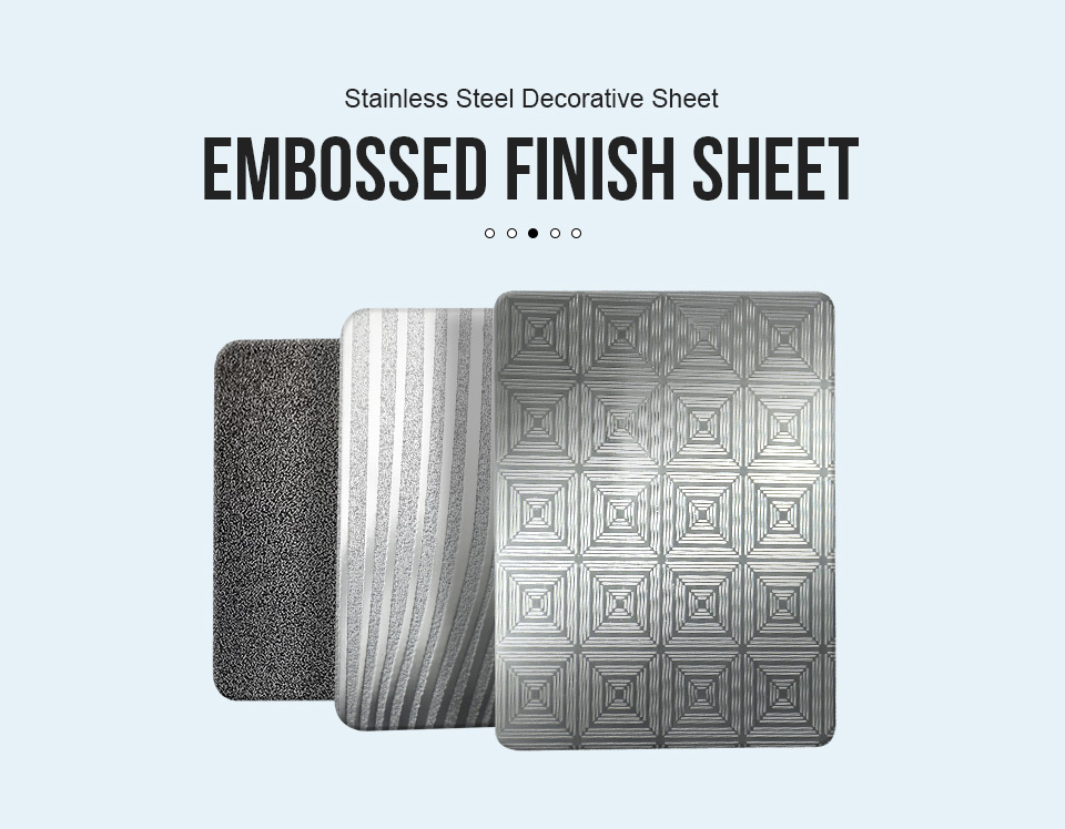 stainless steel sheet embossed