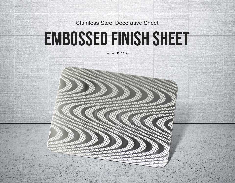 Embossed finish sheet 316L