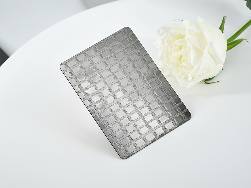 Stainless steel embossed sheet antique square finish manufacturing