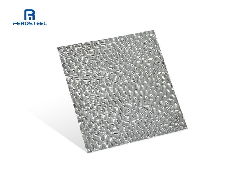 Architectural stainless steel sheet stamped finish small honeycomb/1HM
