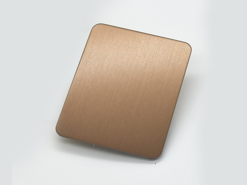 Stainless Steel Sheet PVD Color Rose Gold Manufacturing