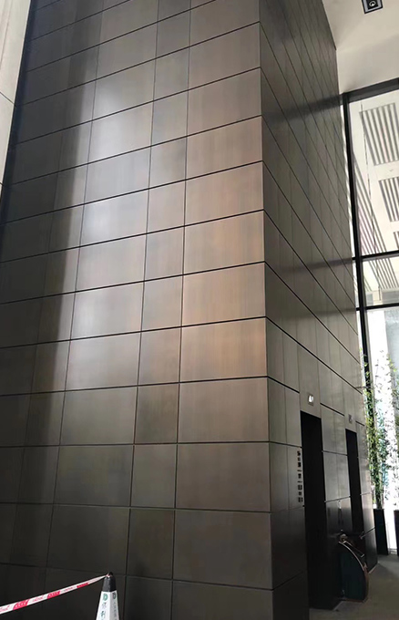 Antique bronze finish stainless steel project