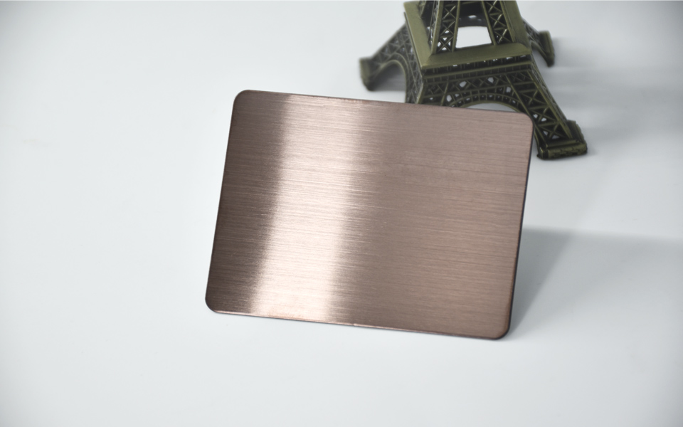 bronze hairline stainless steel sheet