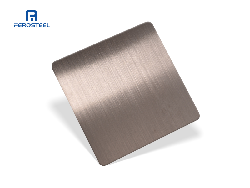 Brushed Stainless steel bronze color sheet for architectural