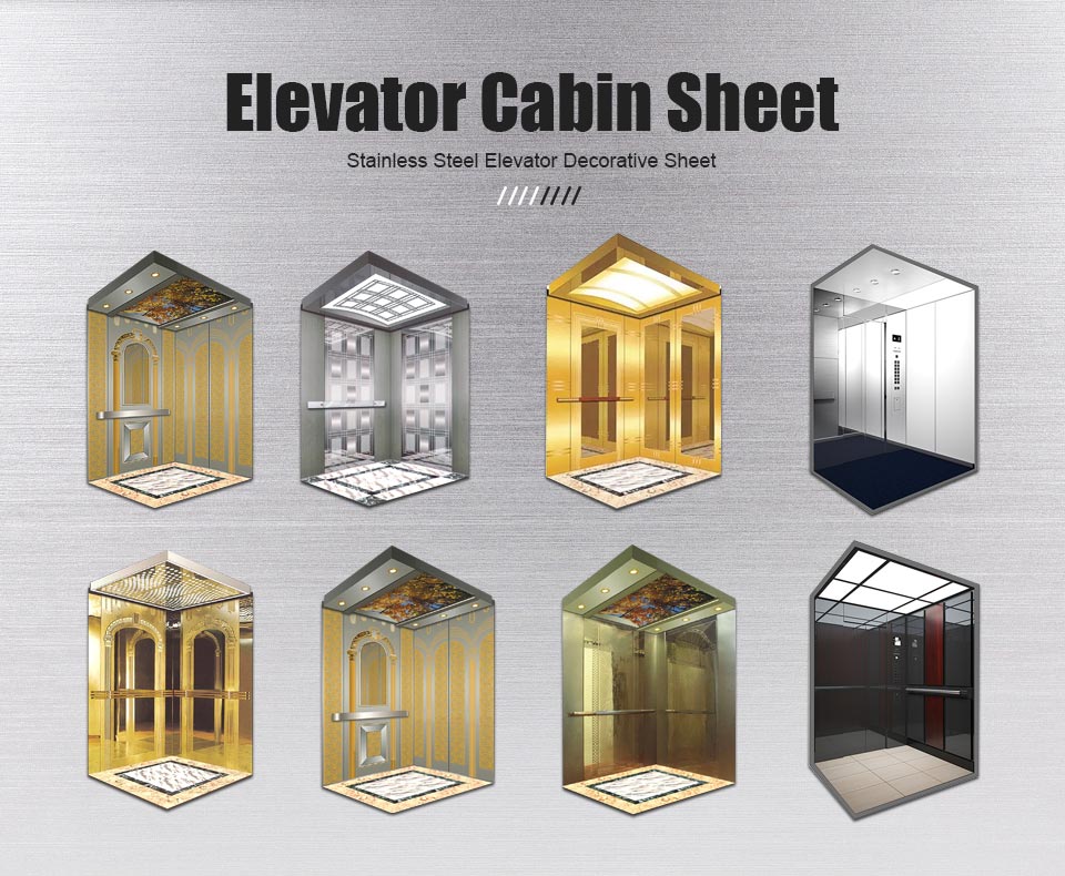 Etched Stainless Steel Elevator Cabin Sheet