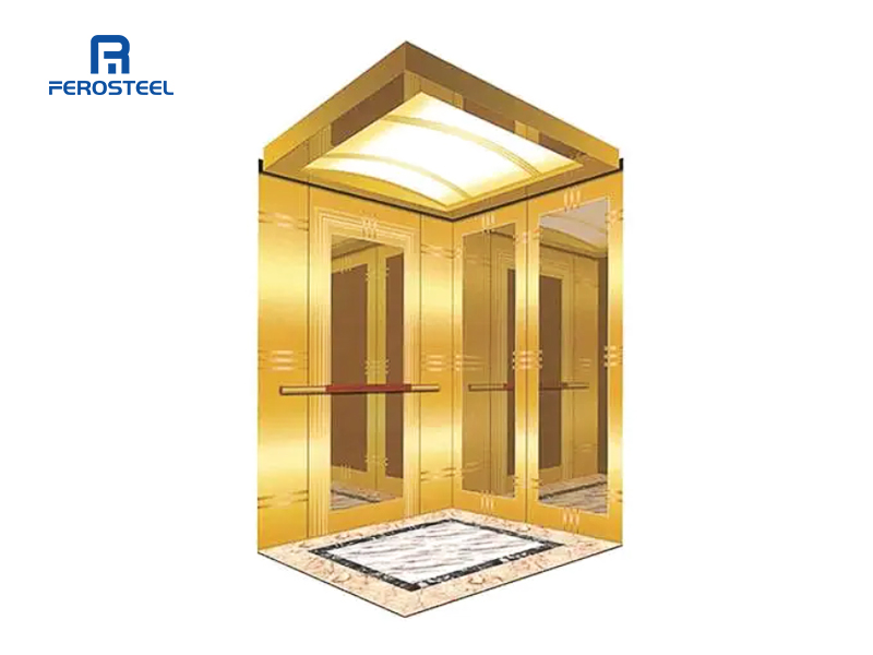 Hairline mirror etched stainless steel elevator Cabin Sheet