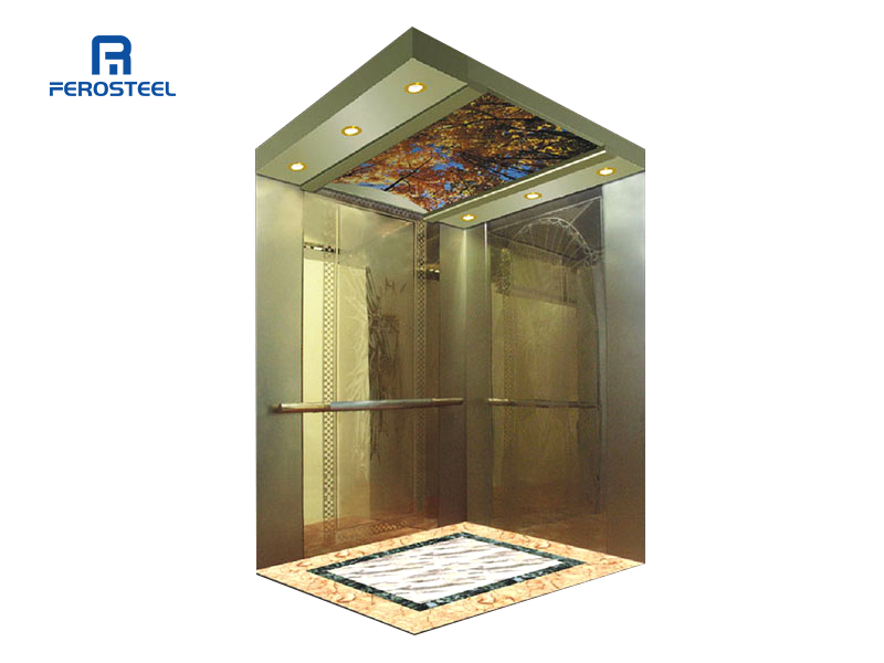 Hairline mirror etched stainless steel elevator Cabin Sheet