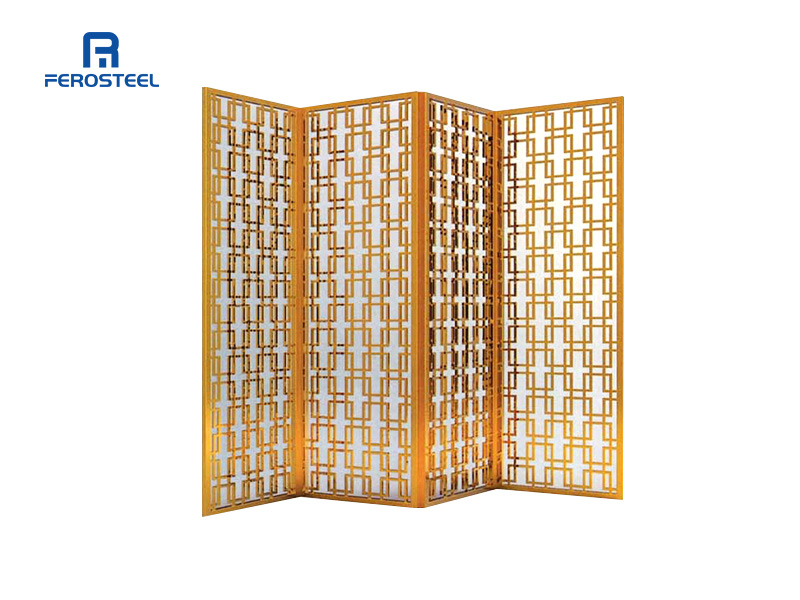 Gold Stainless steel Partition Supplier Screen -001
