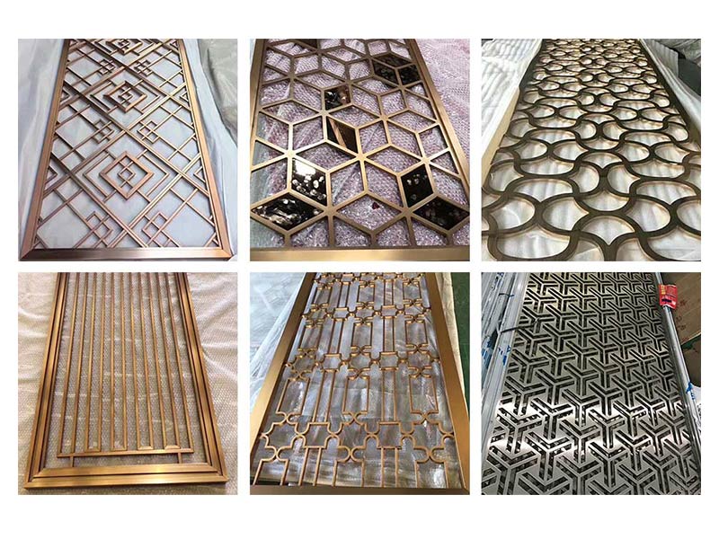 Gold Stainless steel Partition Supplier Screen -001