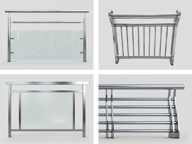Ferosteel Silver Stainless Steel Handrail Design -001