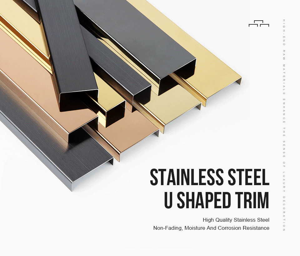 Profiles Stainless Steel U Channel Tile