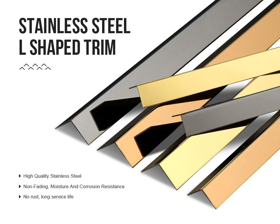 L Shaped Trim Stainless Steel 