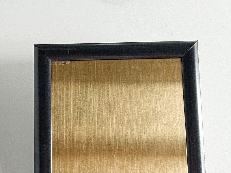 Hairline Gold Stainless Steel Sheet