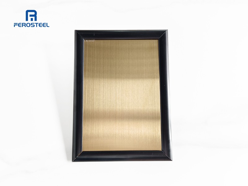 Hairline Gold Stainless Steel Sheet