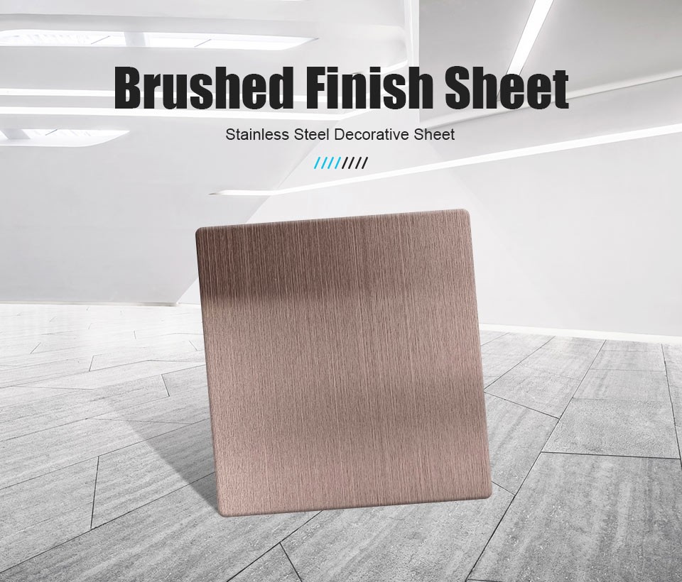 PVD Color Hairline Finish Stainless Steel Sheet