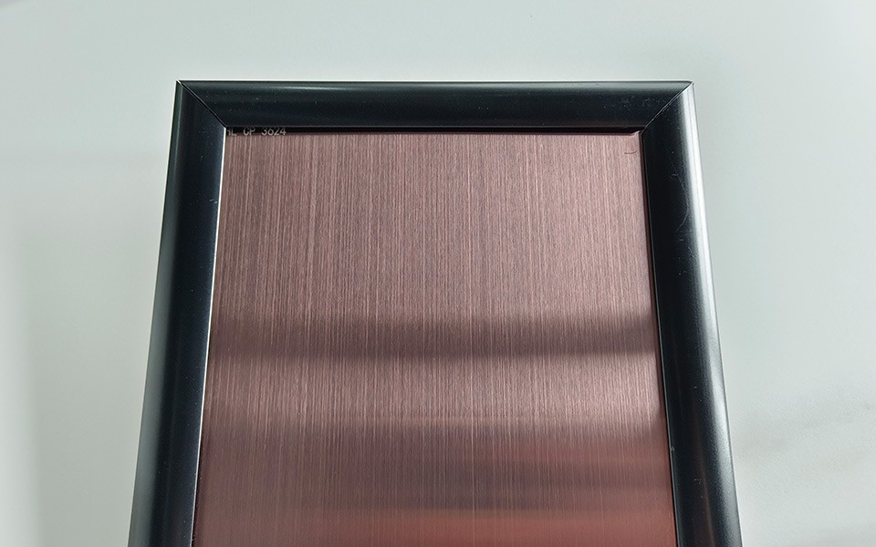 PVD Color Hairline Finish Stainless Steel Sheet