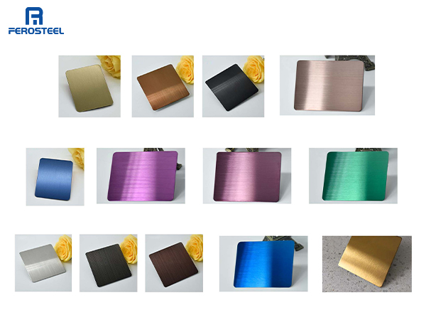Colorful and Variegated Stainless Steel Decorative Sheets