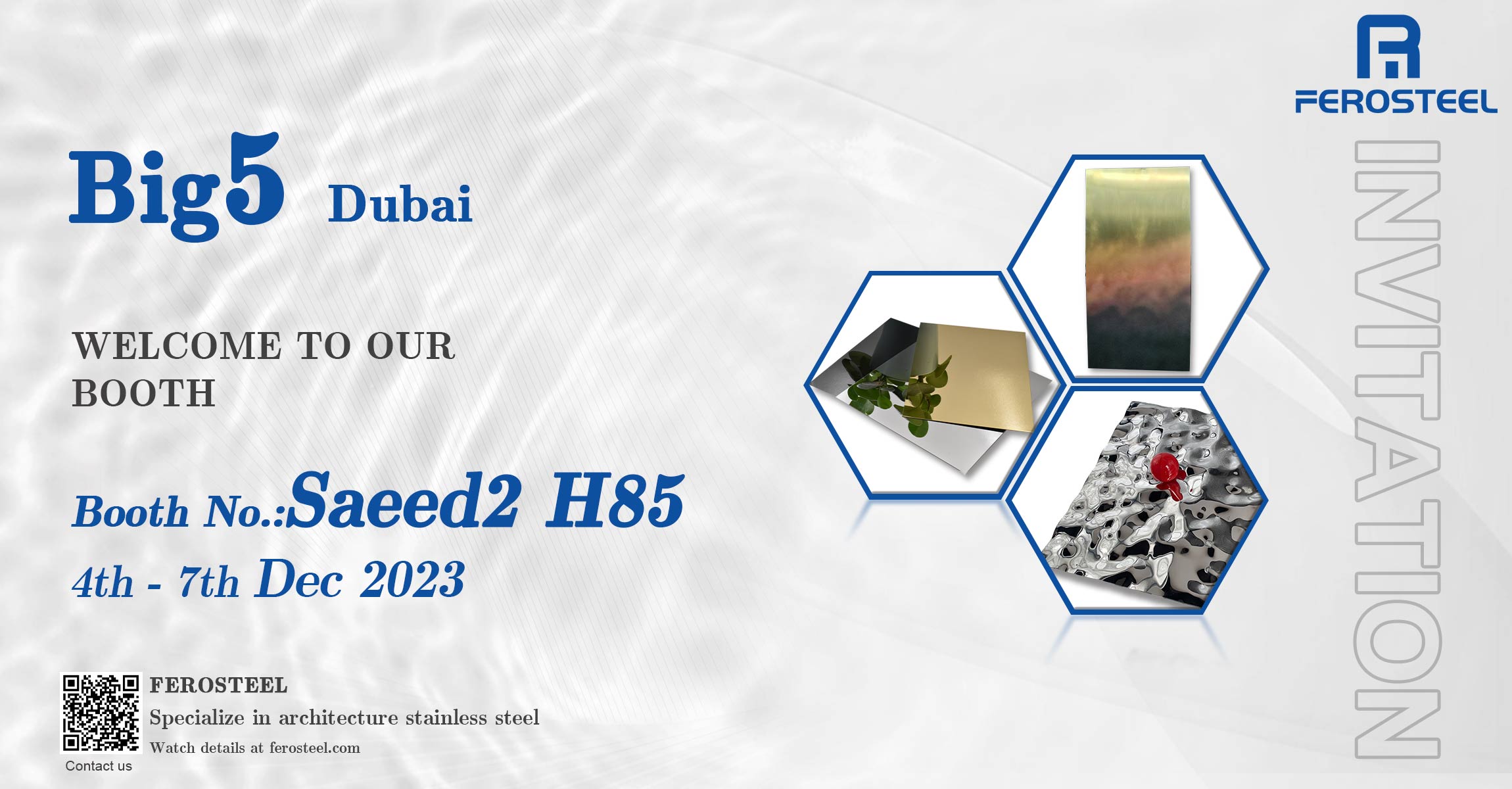 December ferosteel in Dubai Big5 2023