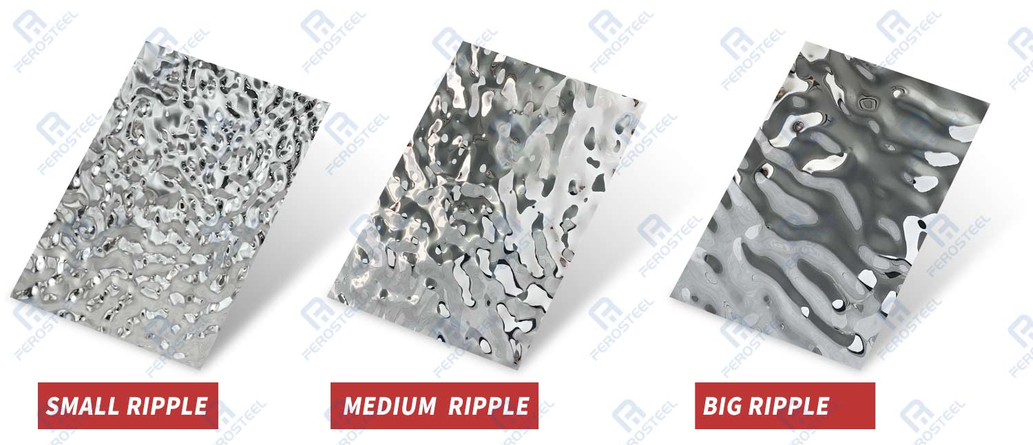 ripple stainless steel sheets