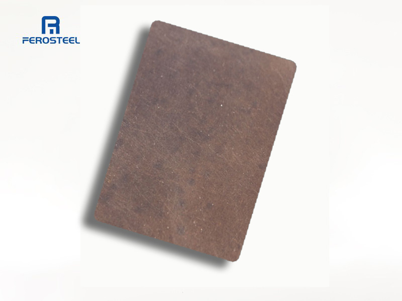 Dark bronze metal finish stainless steel sheets