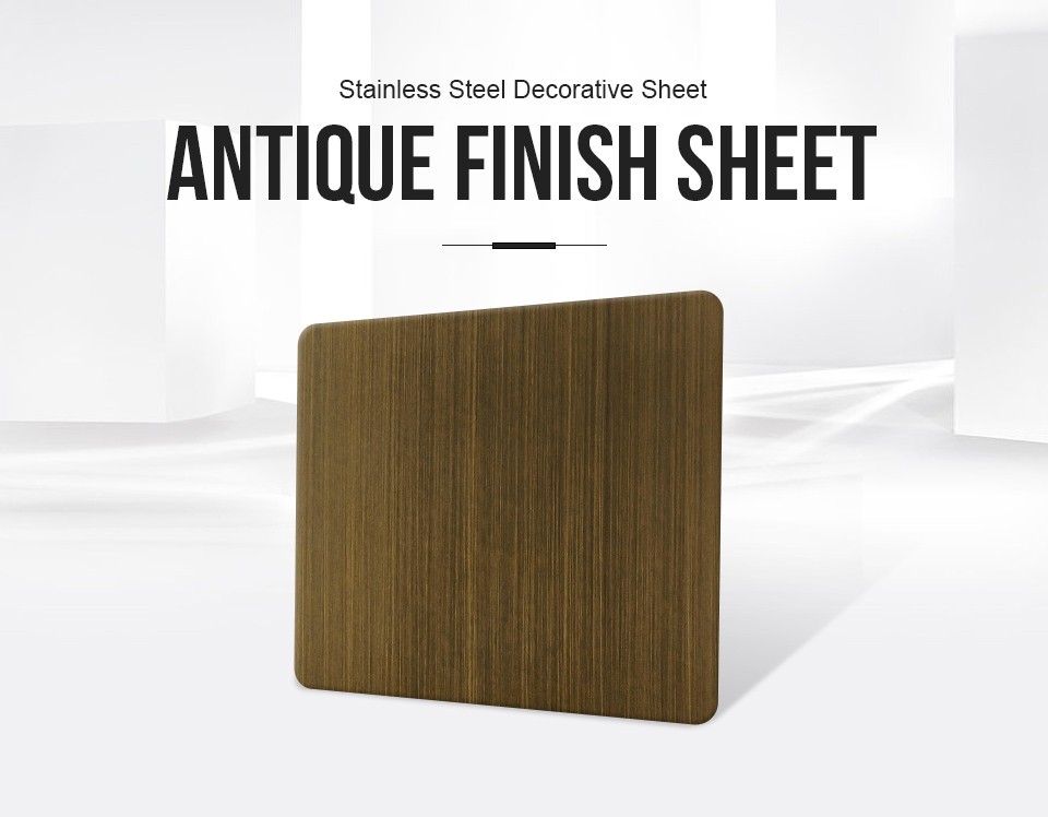 stainless steel Antique Bronze Harline Finish sheets