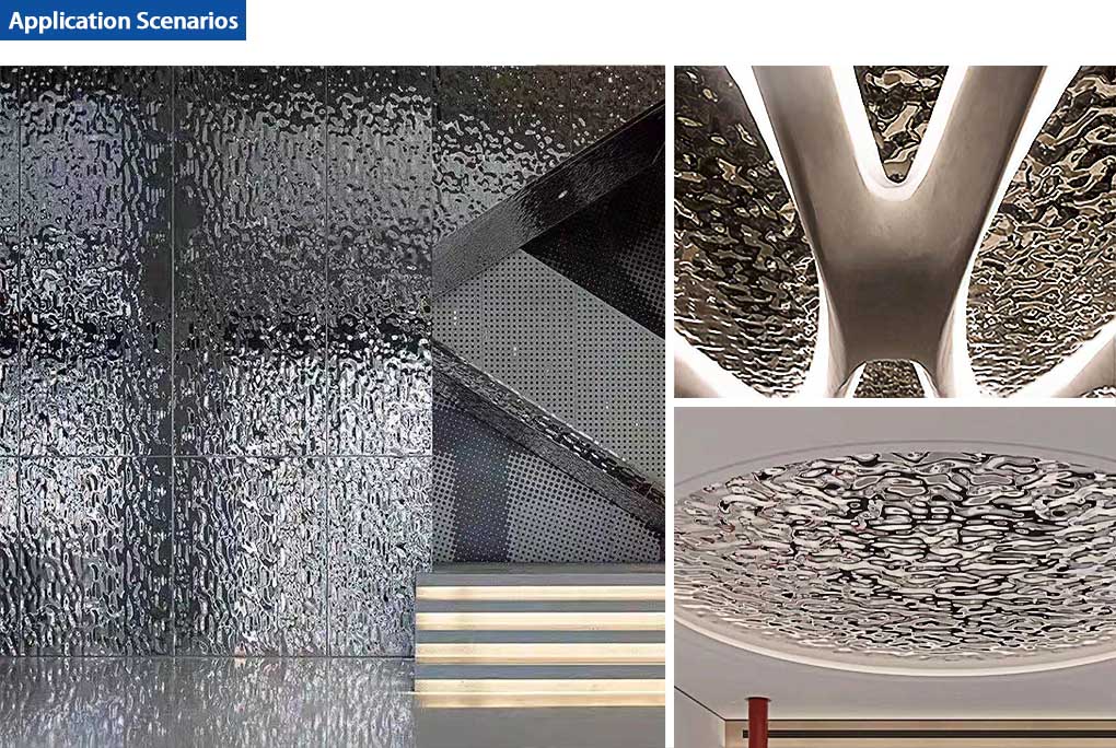 stainless steel water ripple sheet