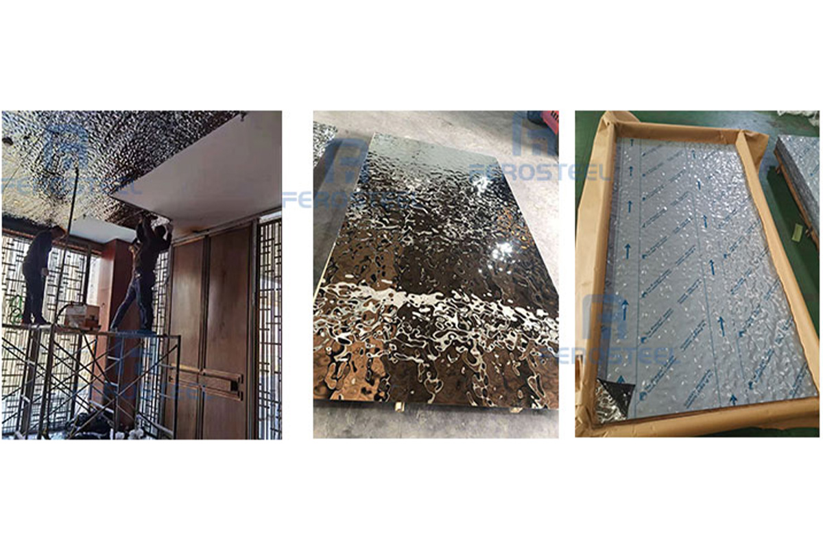 water ripple stainless steel sheets