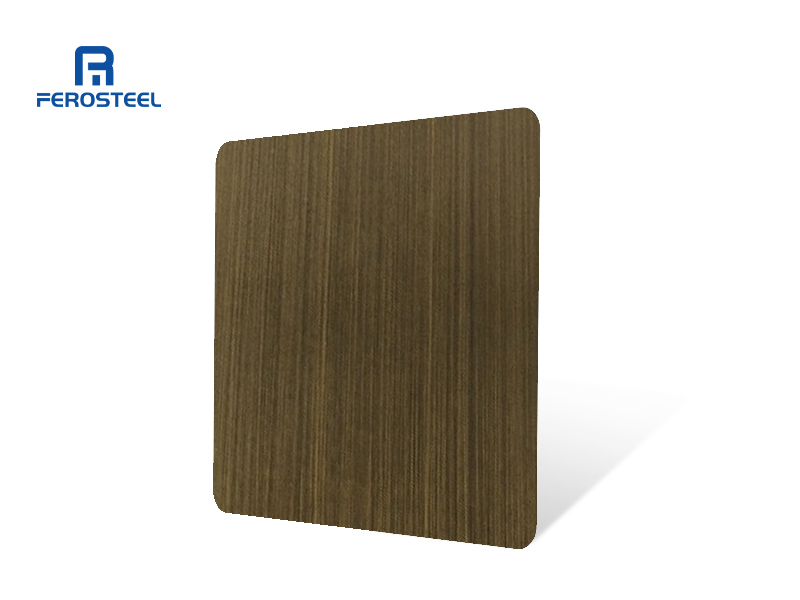 Antique Bronze Hairline Stainless Steel Sheets