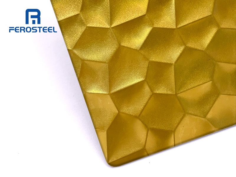 Soccer Pattern Stamped Stainless Steel Sheet