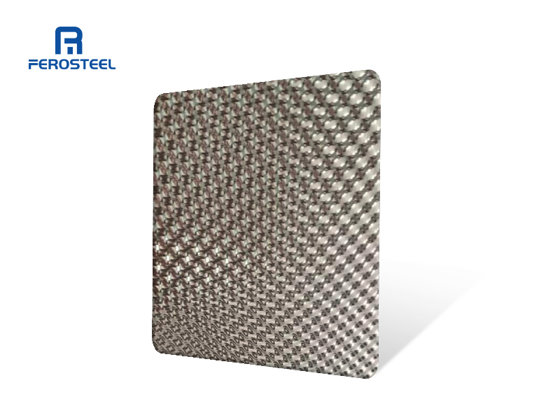 304 Ultra-thin Embossed Stainless Steel Heat Shield Sheet for Automotive Exhaust System