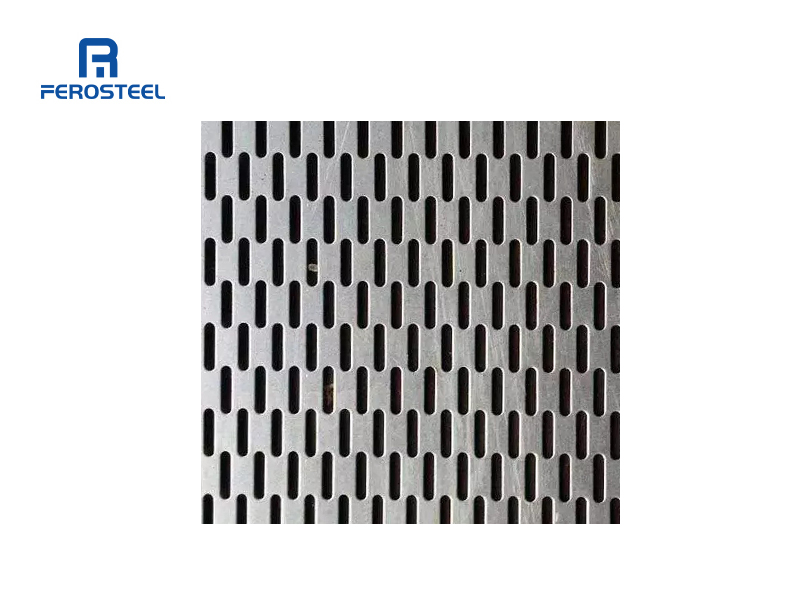 Oblong Hole Stainless Steel Perforated Panels for Ventilation & Design