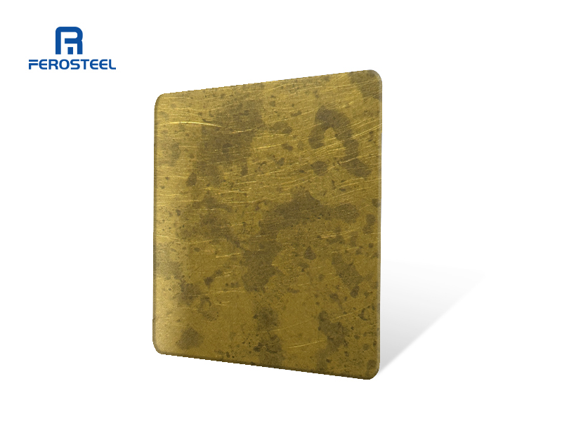 Architectura stainless steel sheet antique verdigris finish - FRT-5008