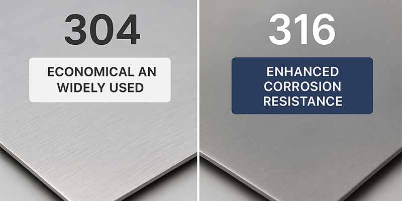 304 vs 316 stainless steel sheets