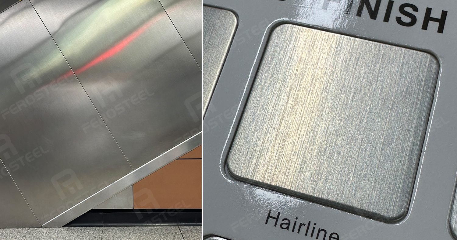 Hairline stainless steel sheet