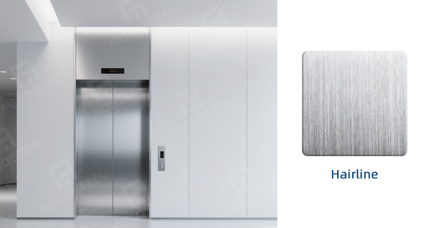 Hairline stainless steel sheet