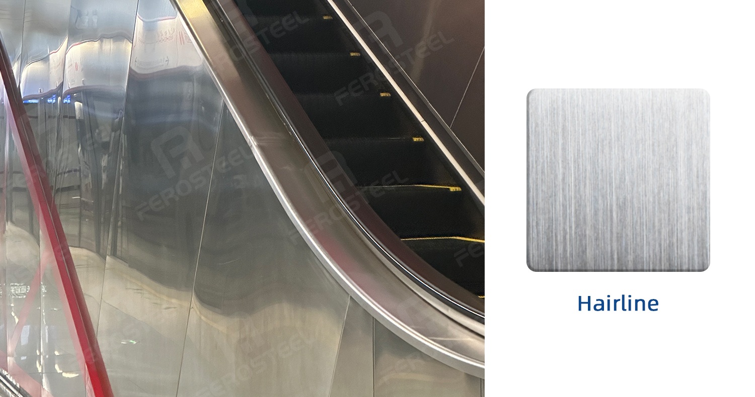 Hairline stainless steel sheet