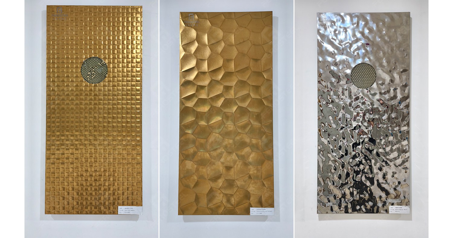 color stamped stainless steel sheets