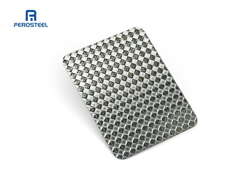 diamond stainless steel embossed