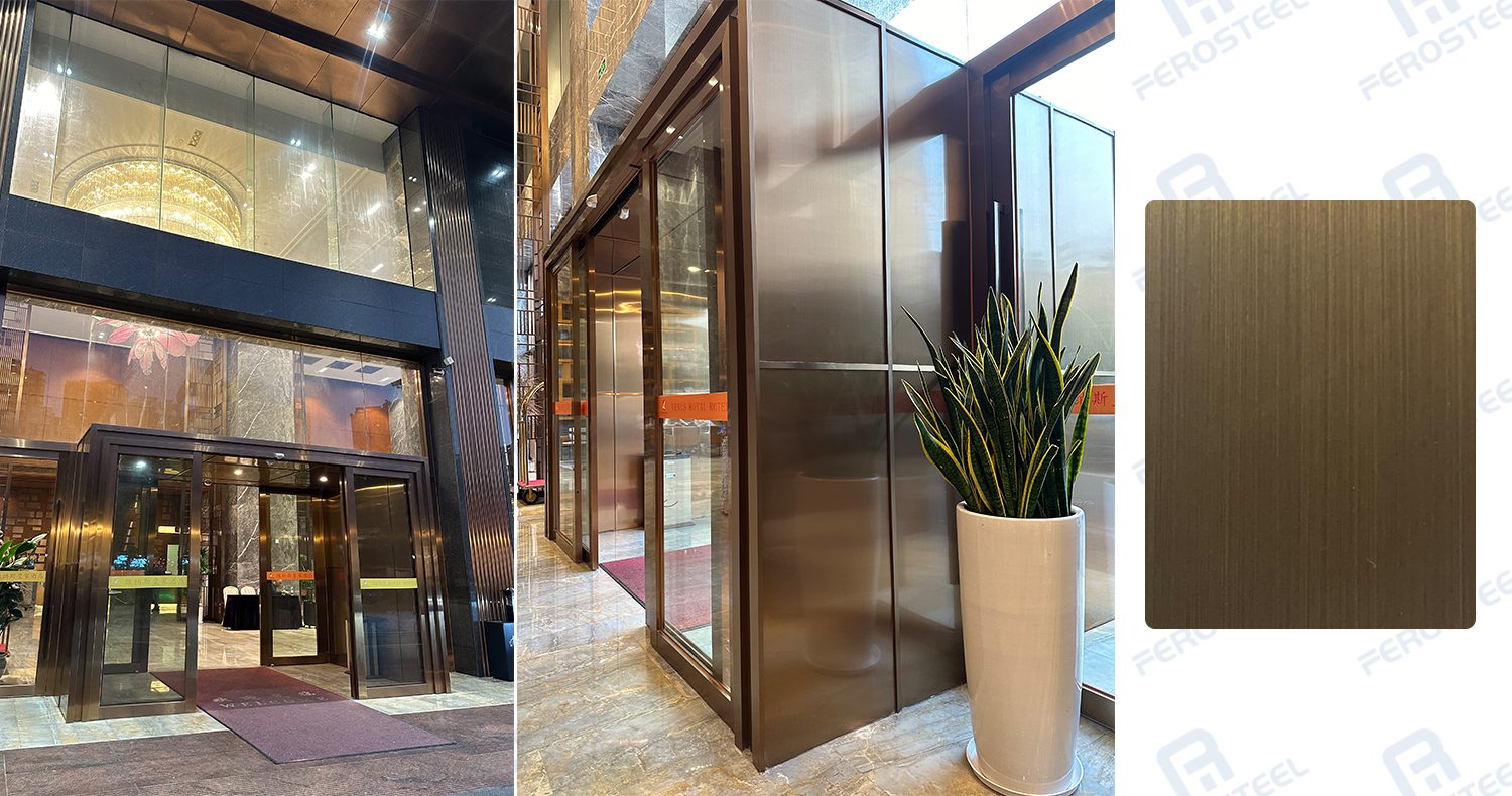 Application of antique copper stainless steel decorative projects