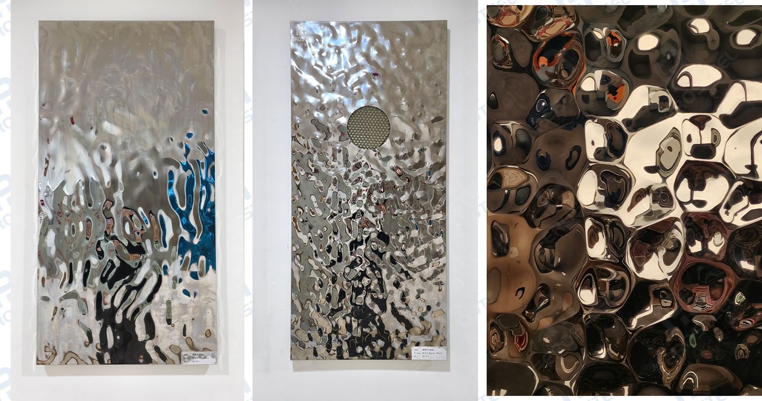 water ripple stainless steel