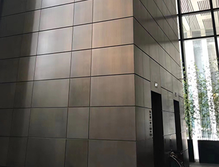 Antique bronze finish stainless steel project