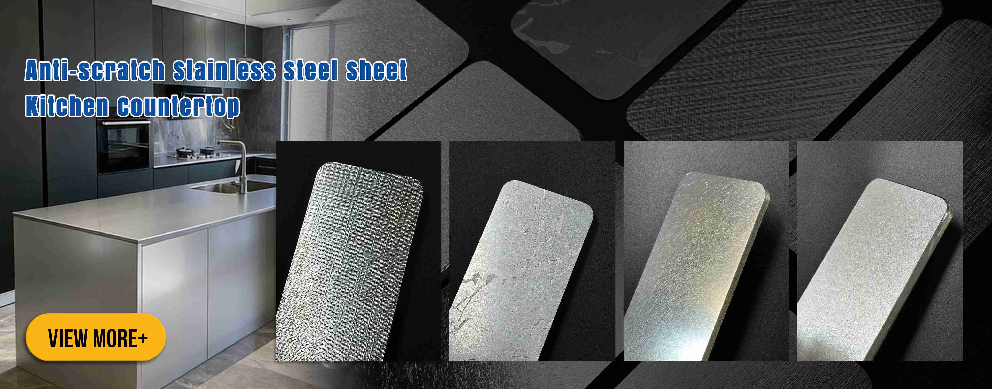 Anti-scratch Stainless Steel Sheet Kitchen Countertop