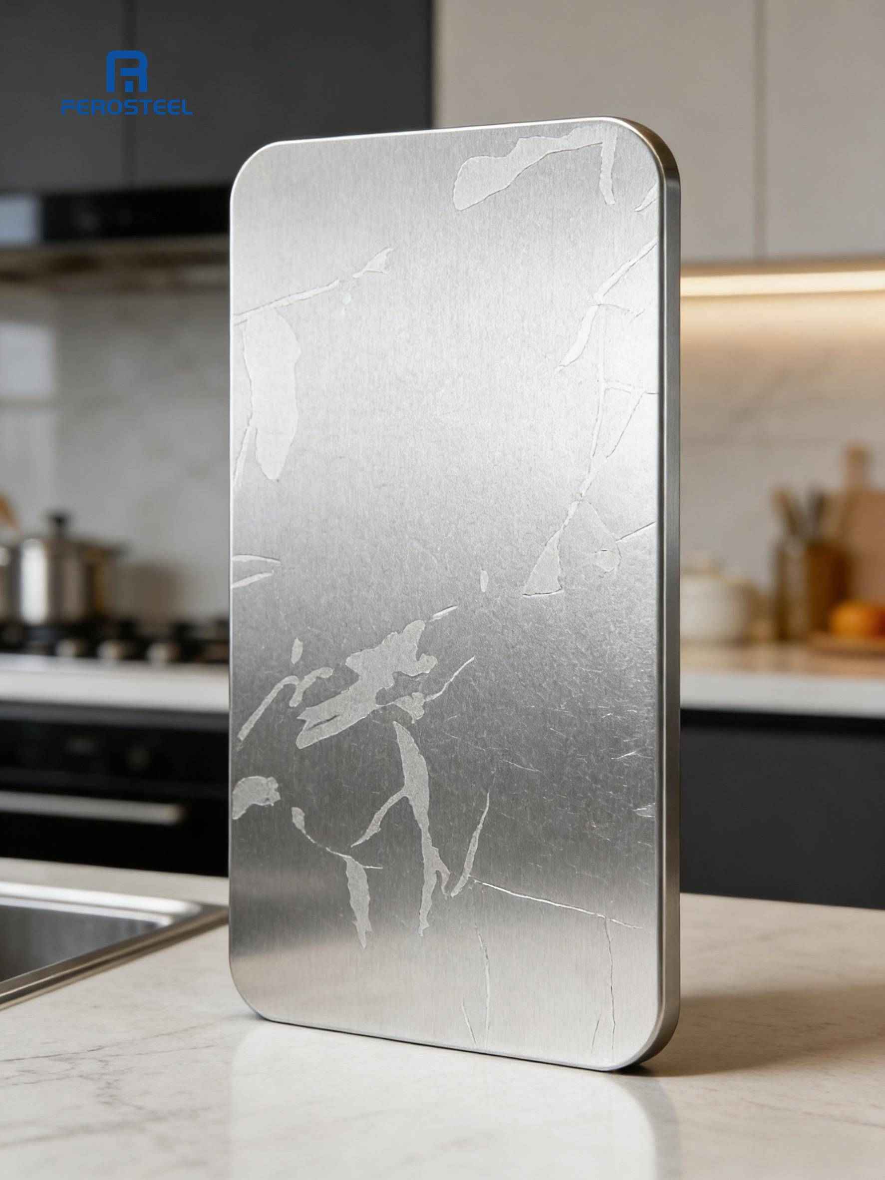 etched stainless steel countertop etched stainless steel countertop