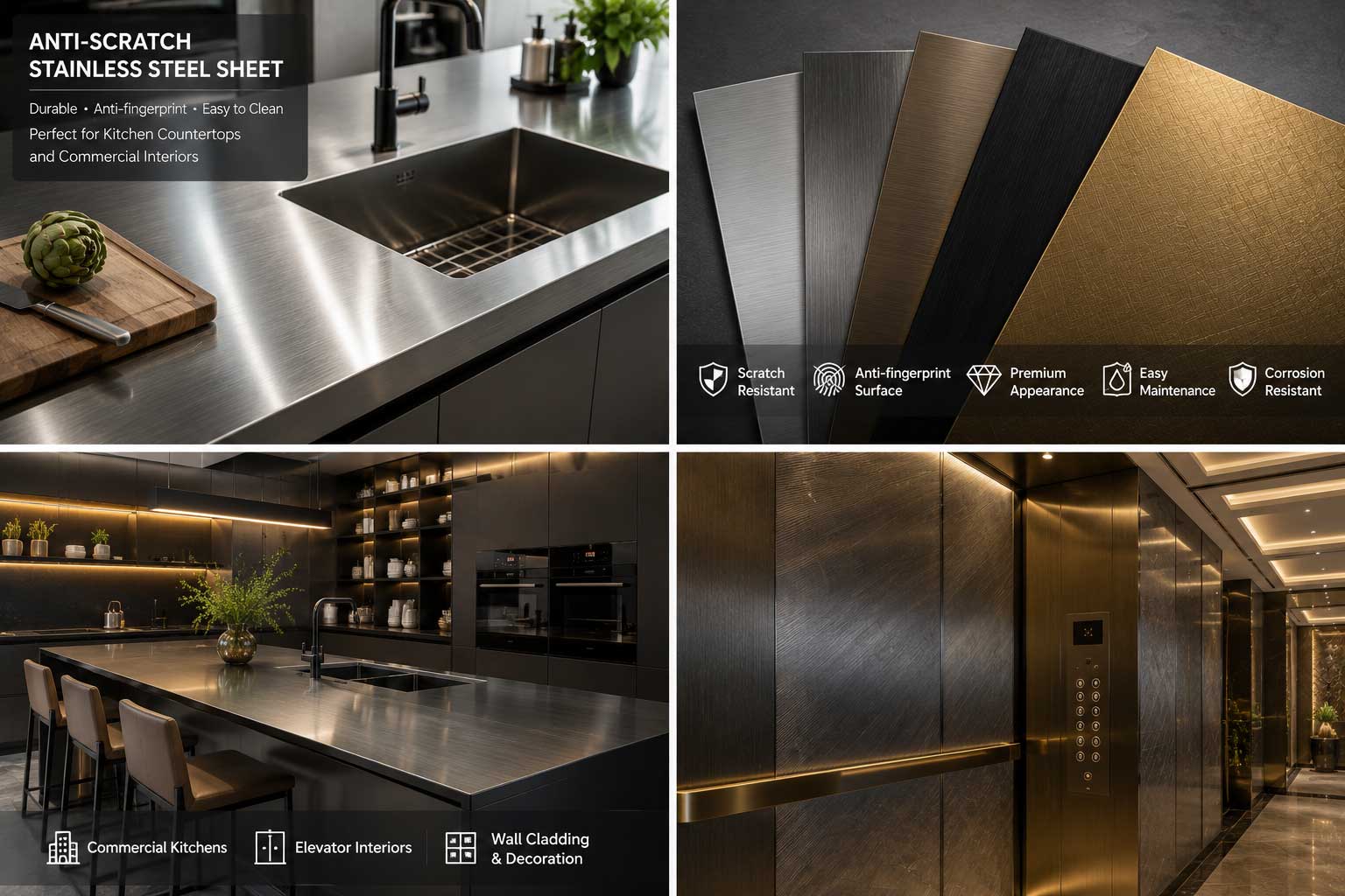 anti-scratch stainless steel sheets anti-scratch stainless steel sheets